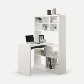 Parker L-Shaped Desk with Bookshelf