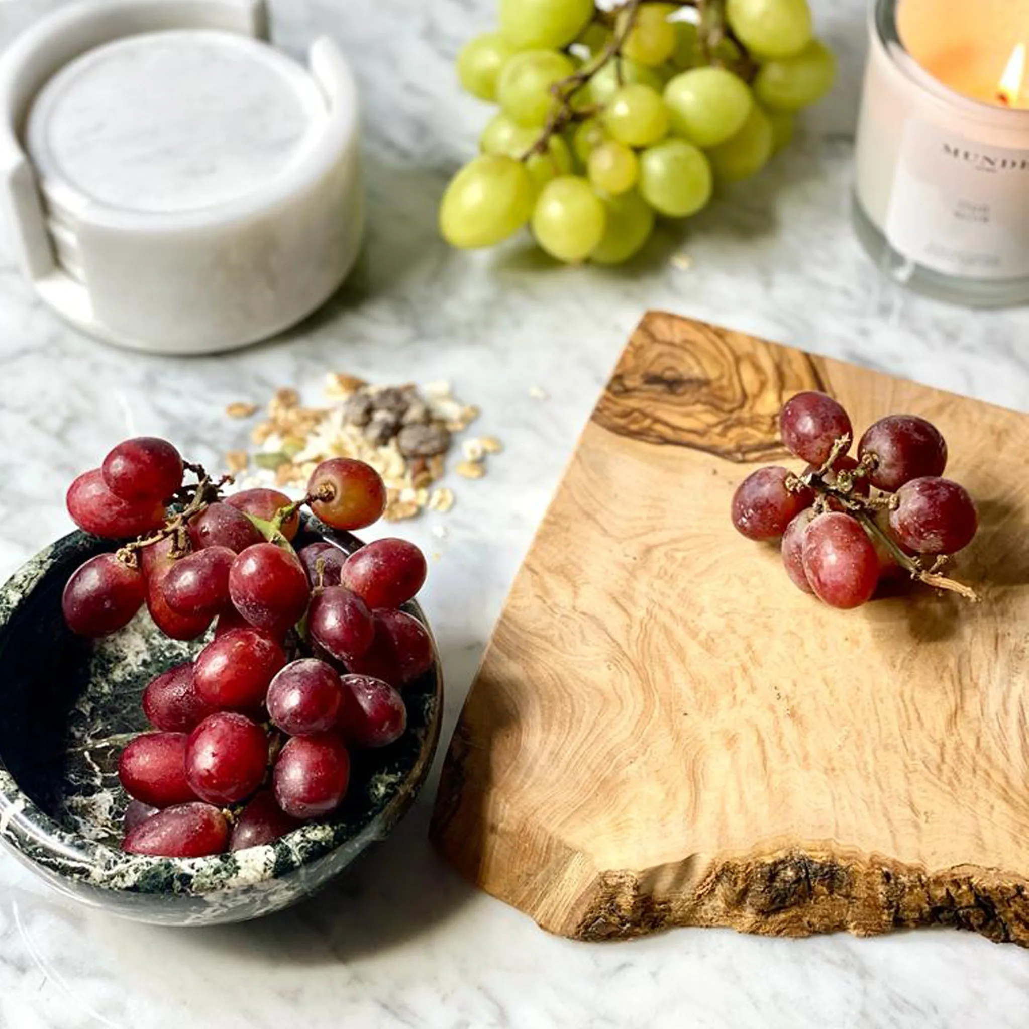 Personalised Engraved Olive Wood Platter Board - No.6 | 35x20x2 cm