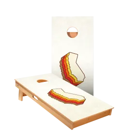 Retro California Star Cornhole Boards