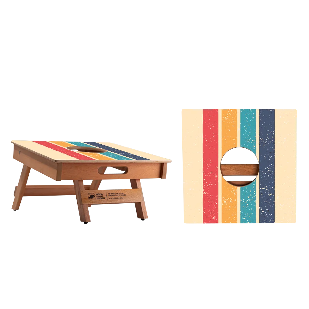 Retro Stripes Cornhole Airmail Box