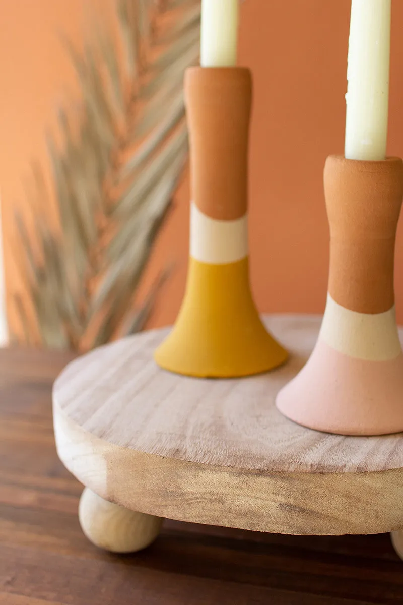 Round Wooden Risers