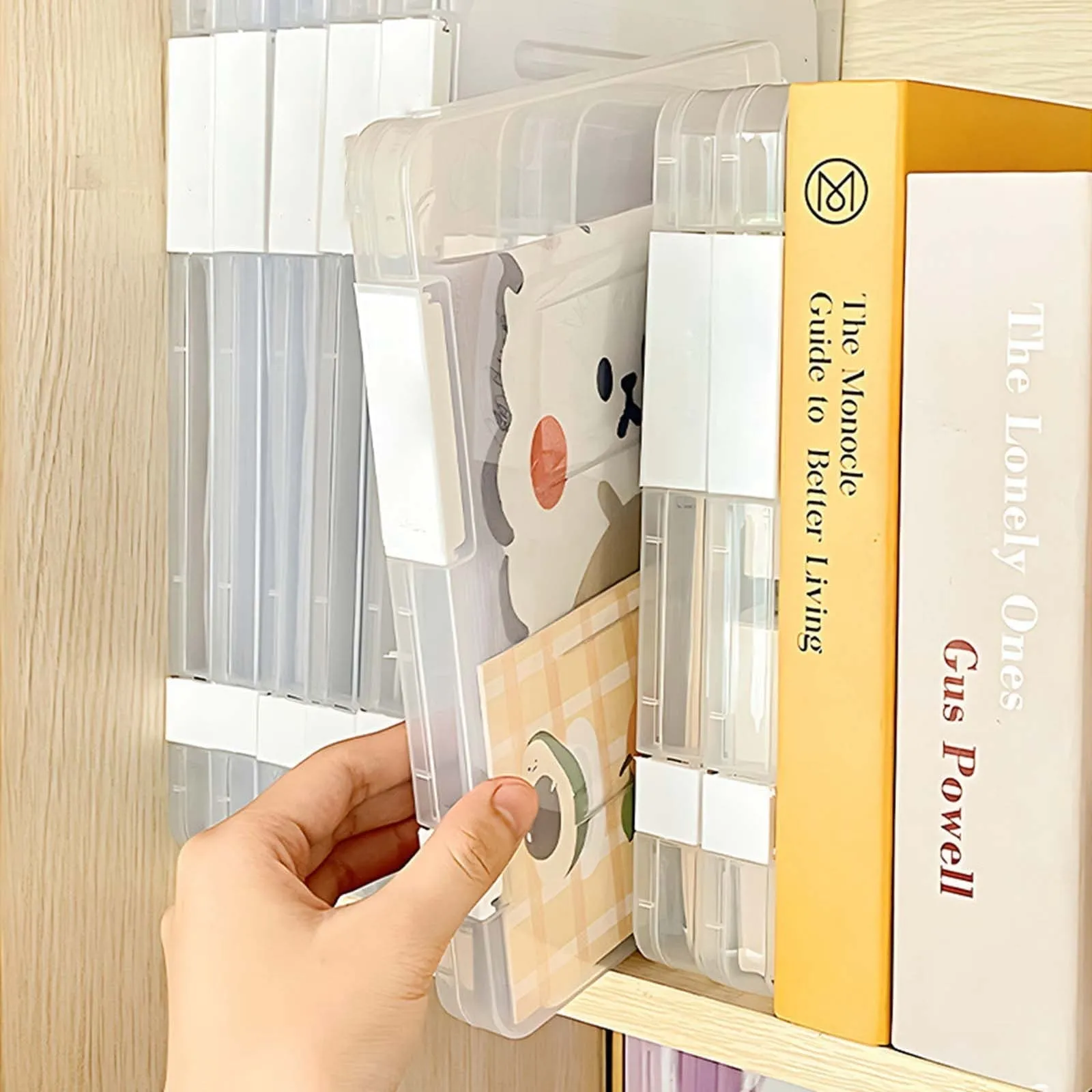 School Supplies Transparent A4 File Storage Box Ideal Organizer For Home And Office Documents Manuals And Students for Back to School Office
