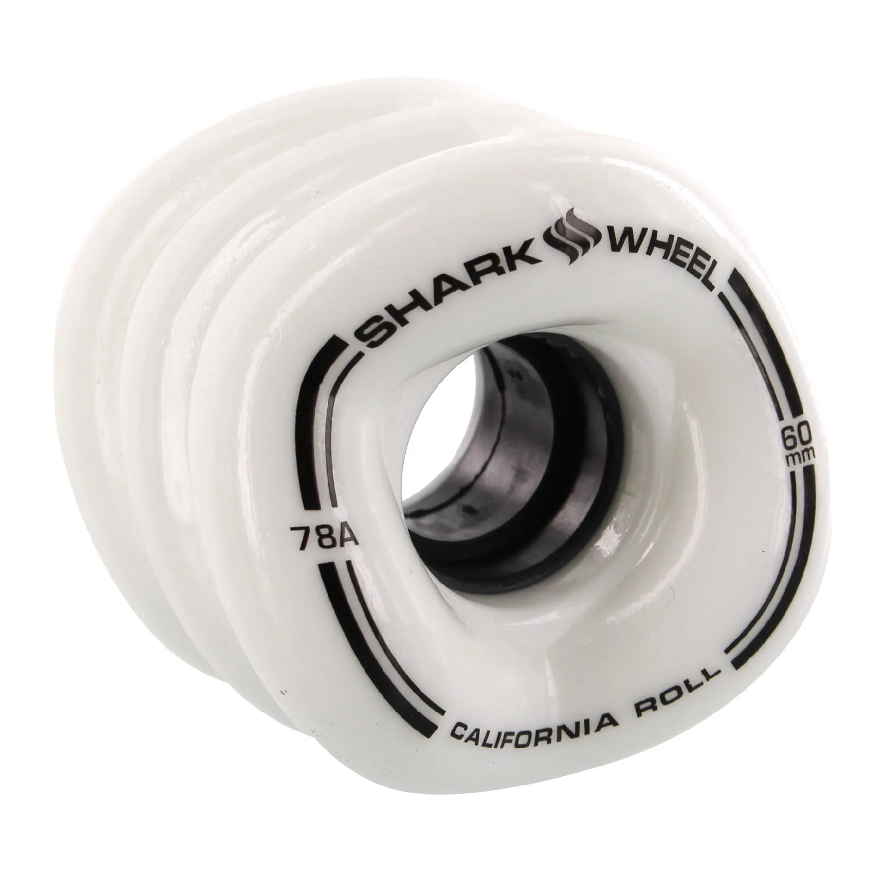 Shark Wheels California Roll 60mm 78a - White (Set of 4)