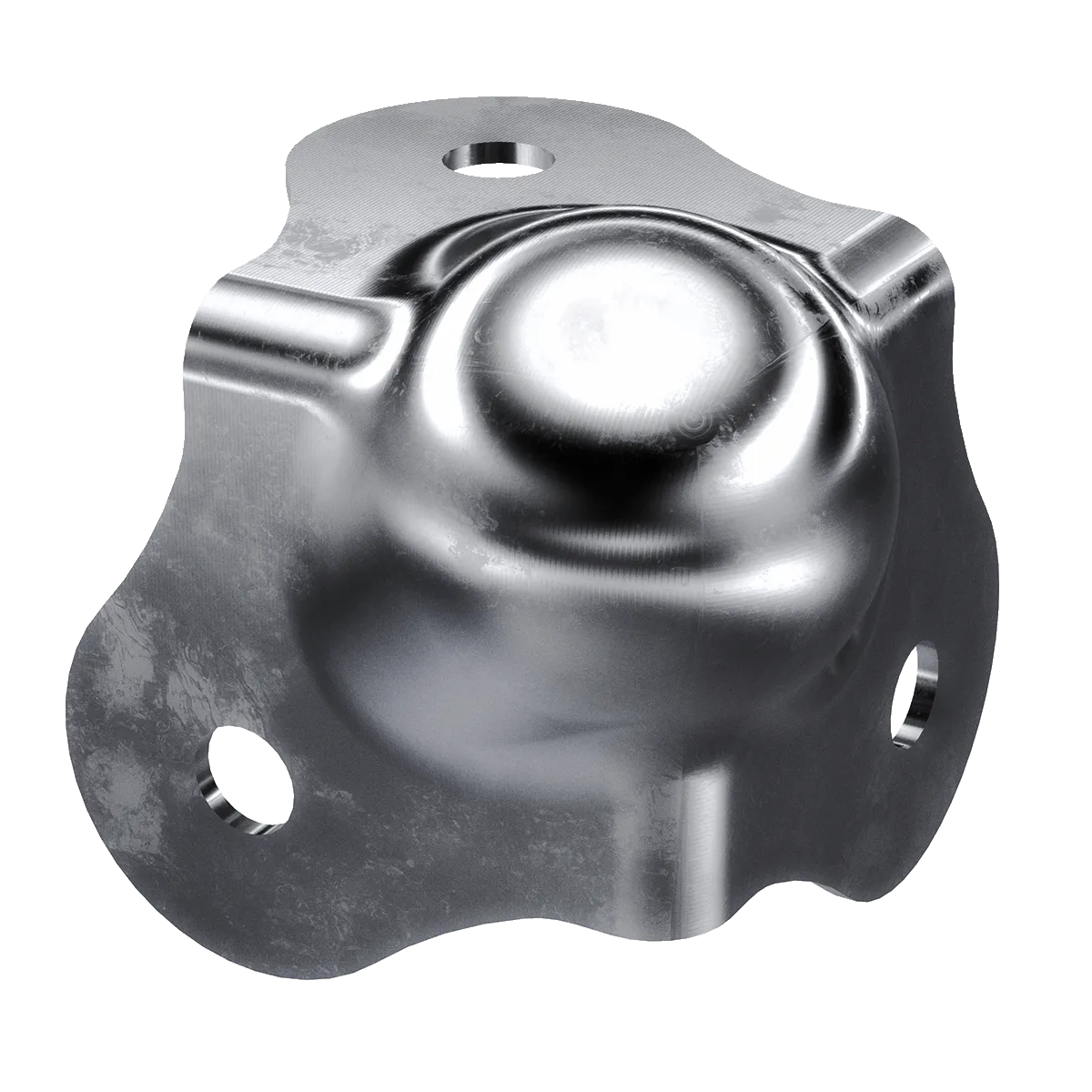 Small Light Duty Ball Corner - 20ga Steel Zinc Plated