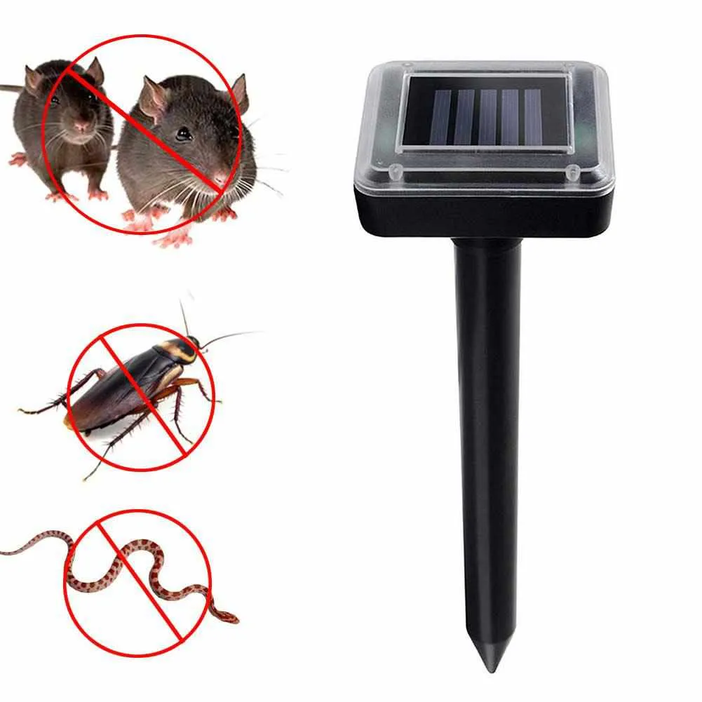 Solar Power Ultrasonic Sonic Mouse Mole Snakes Pest Rodent Repeller