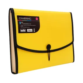Solo Expanding File Elastic With Swing 12 Section Yellow A4 EX 802