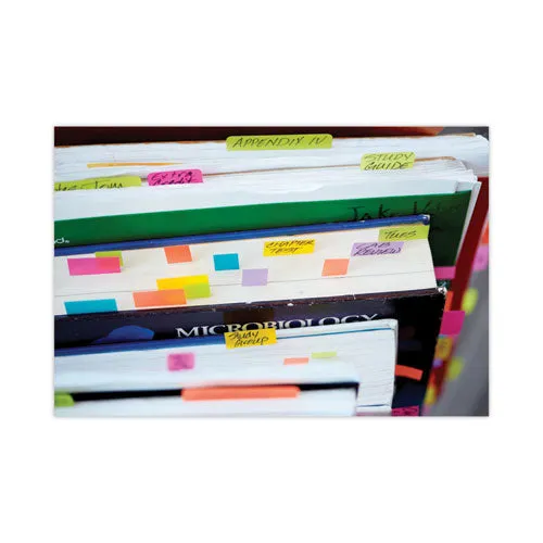 Standard Page Flags In Dispenser, Bright Green, 50 Flags/dispenser, 2 Dispensers/pack