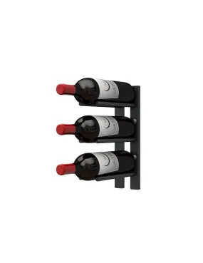 Straight Wall Rails - 1FT Metal Wine Rack (3 Bottles)