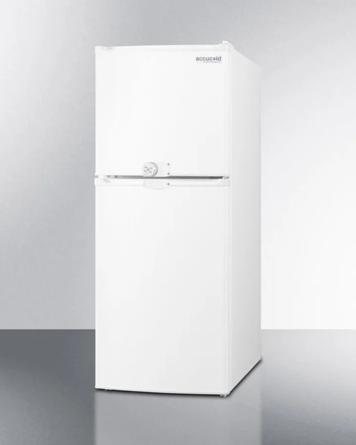 Summit 19" Wide Two-Door Refrigerator-Freezer with Combination Lock - FF711ESLLF2