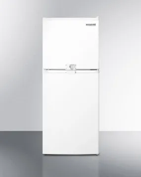 Summit 19" Wide Two-Door Refrigerator-Freezer with Combination Lock - FF711ESLLF2