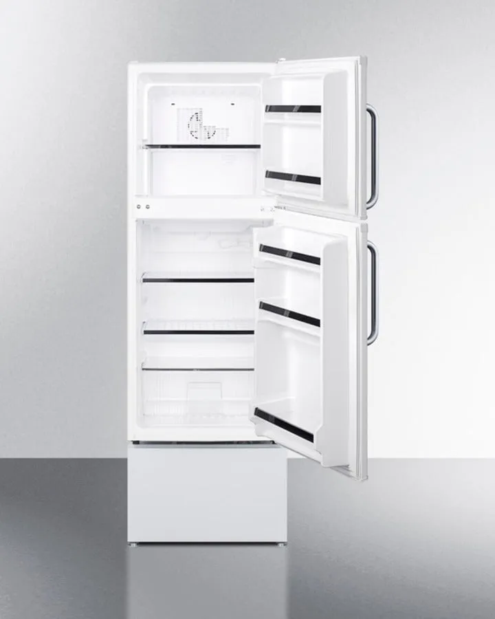 Summit 19" Wide Two-Door Refrigerator-Freezer with Towel Bar Handles - FF71ESTB