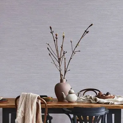 Tempaper & Co. Faux Horizontal Grasscloth Removable Peel and Stick Wallpaper, Textured Blue, 28 sq. ft.