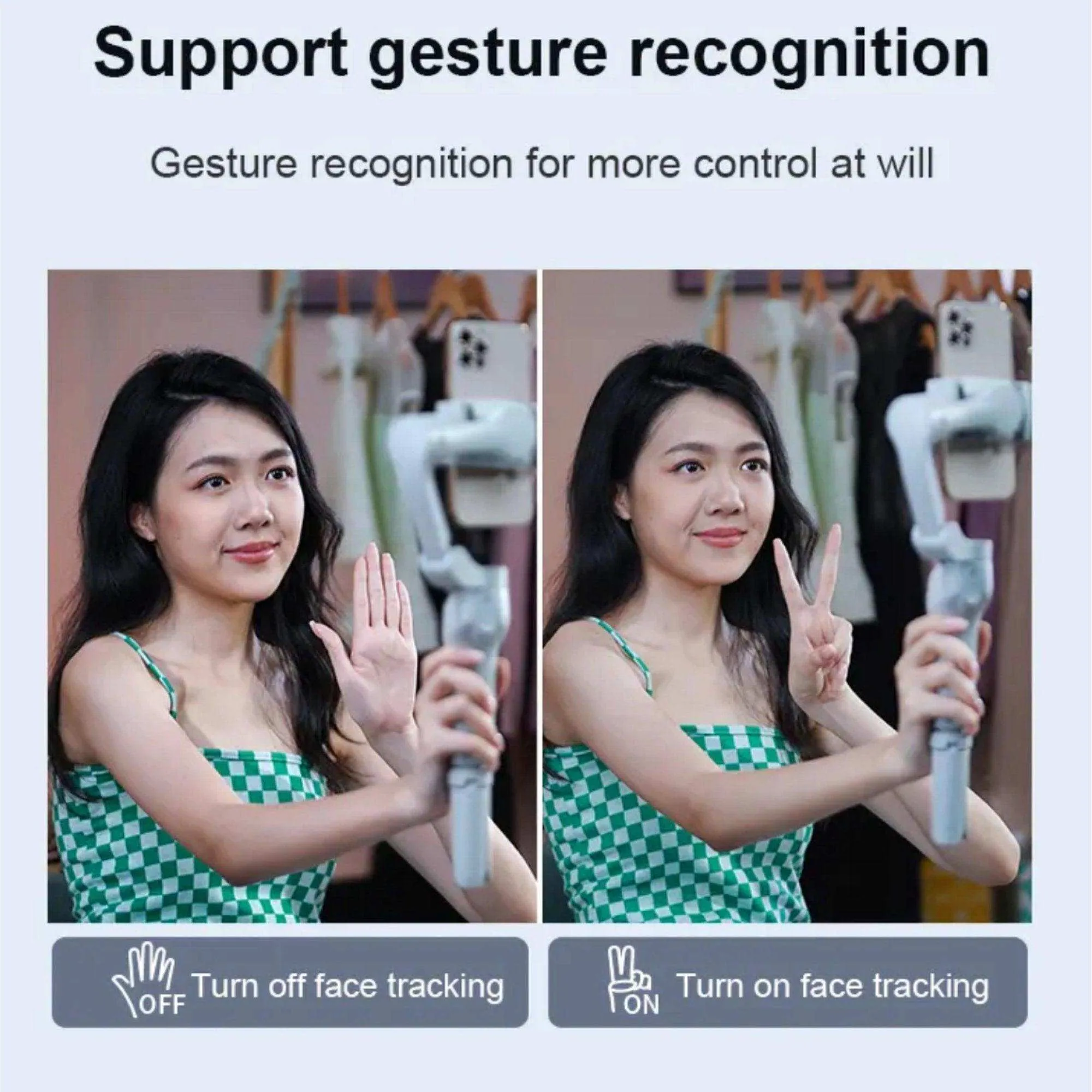 TUTT L7C Pro   AI Module | 3 Axis Pro Handheld Anti-shake Smartphone Selfie Stick Phone Gimbal Stabilizer with Tripod | AI Auto Face Tracking Module Vlog YouTube