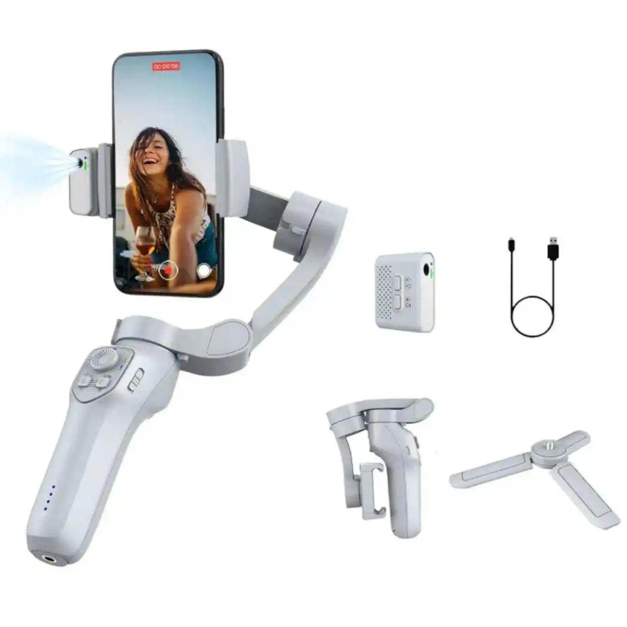 TUTT L7C Pro   AI Module | 3 Axis Pro Handheld Anti-shake Smartphone Selfie Stick Phone Gimbal Stabilizer with Tripod | AI Auto Face Tracking Module Vlog YouTube