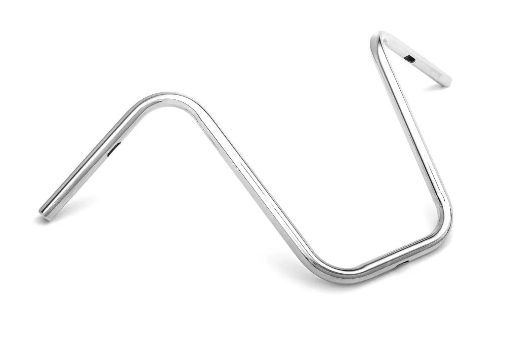 Vegas 16 in. High Handlebars - 1 inch (25mm) Chrome - Highway Hawk H55-4061