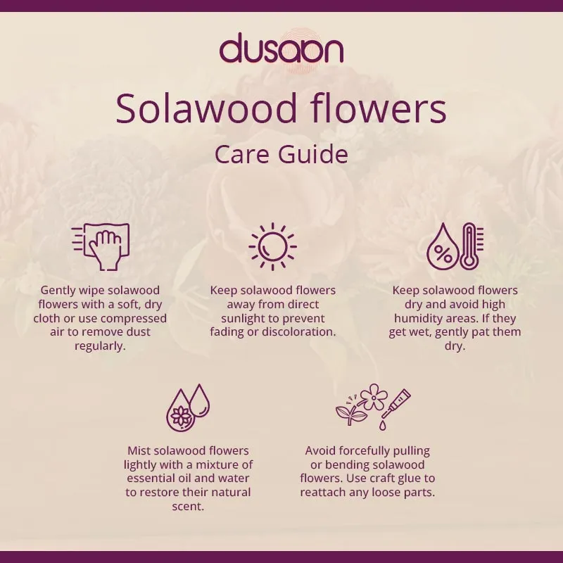Victorian Whispers Artificial Solawood Flowers
