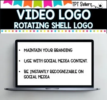VIDEO LOGO - VERTICAL  9 x 16 for Social Media and Pinterest I Rotating Shell