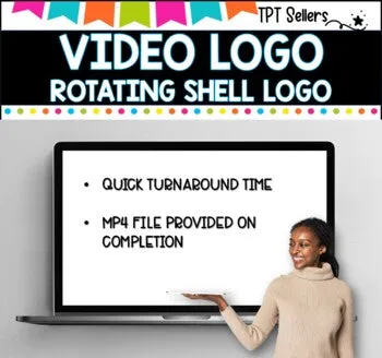 VIDEO LOGO - VERTICAL  9 x 16 for Social Media and Pinterest I Rotating Shell