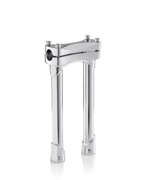 Viking Warlock 10" Handlebar Risers for Harley Dyna Street Bob FXDB/I Chrome