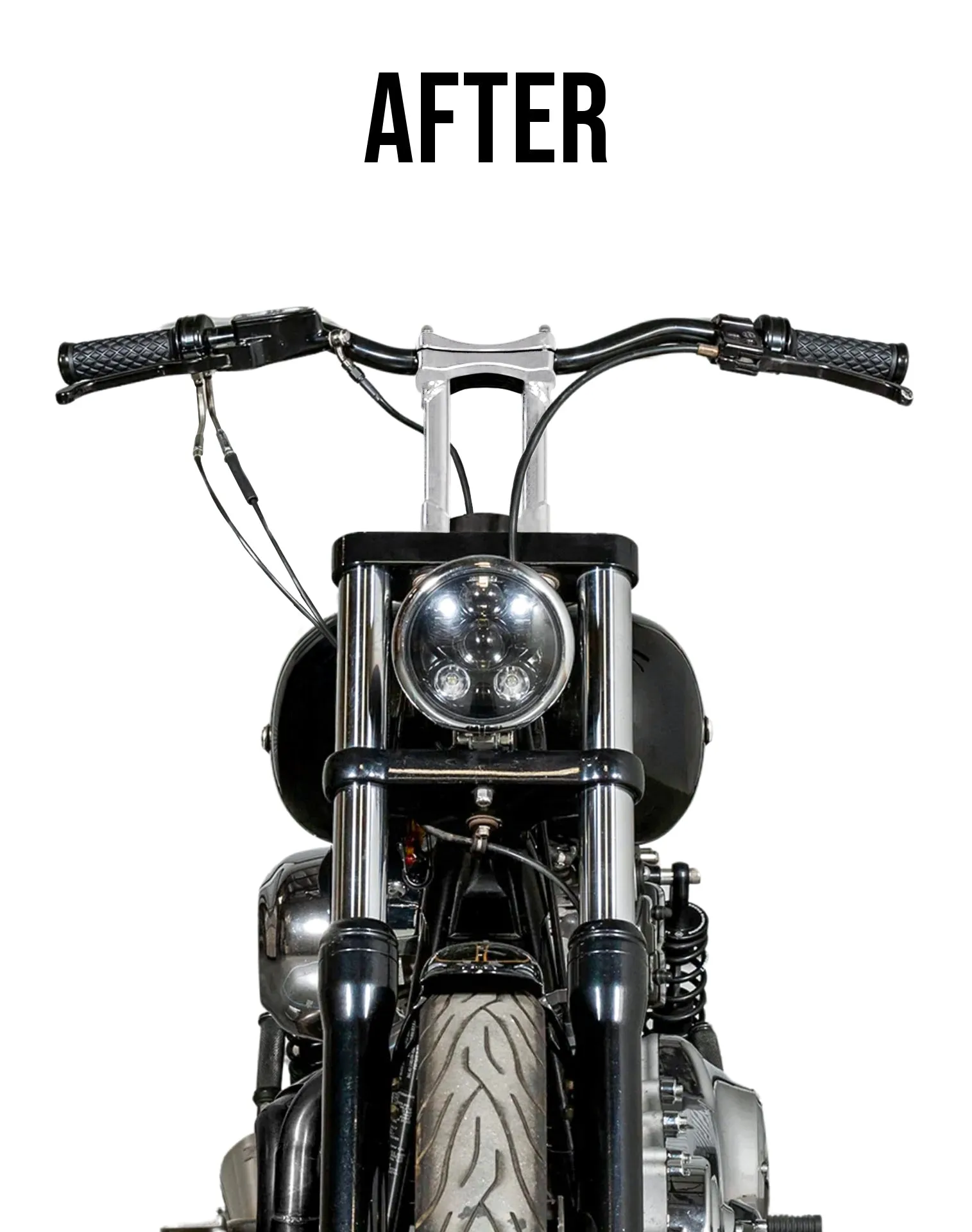 Viking Warlock 10" Handlebar Risers for Harley Dyna Street Bob FXDB/I Chrome