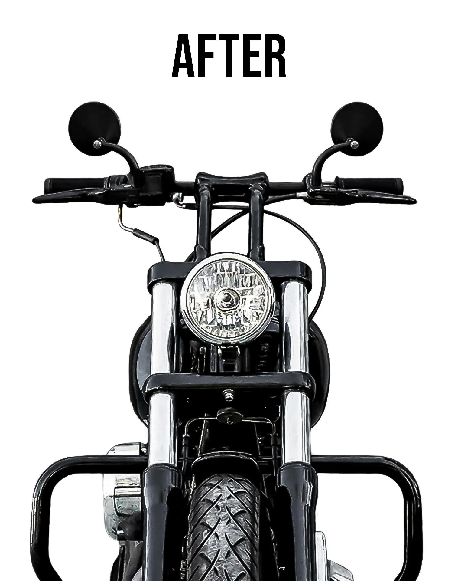 Viking Warlock 8" Pullback Handlebar Risers for Harley Dyna Super Glide Custom FXDC/I Gloss Black