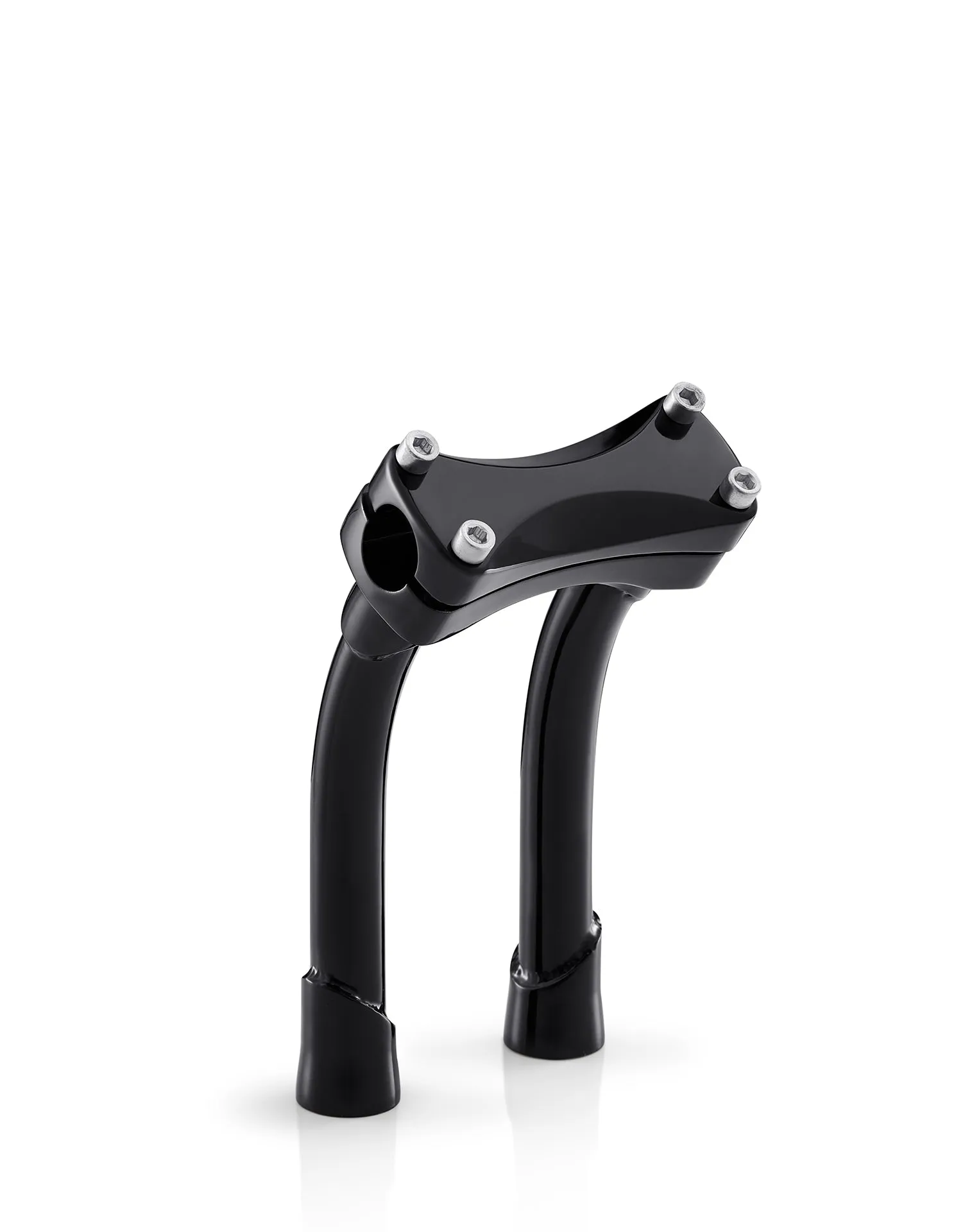 Viking Warlock 8" Pullback Handlebar Risers for Harley Dyna Super Glide Custom FXDC/I Gloss Black