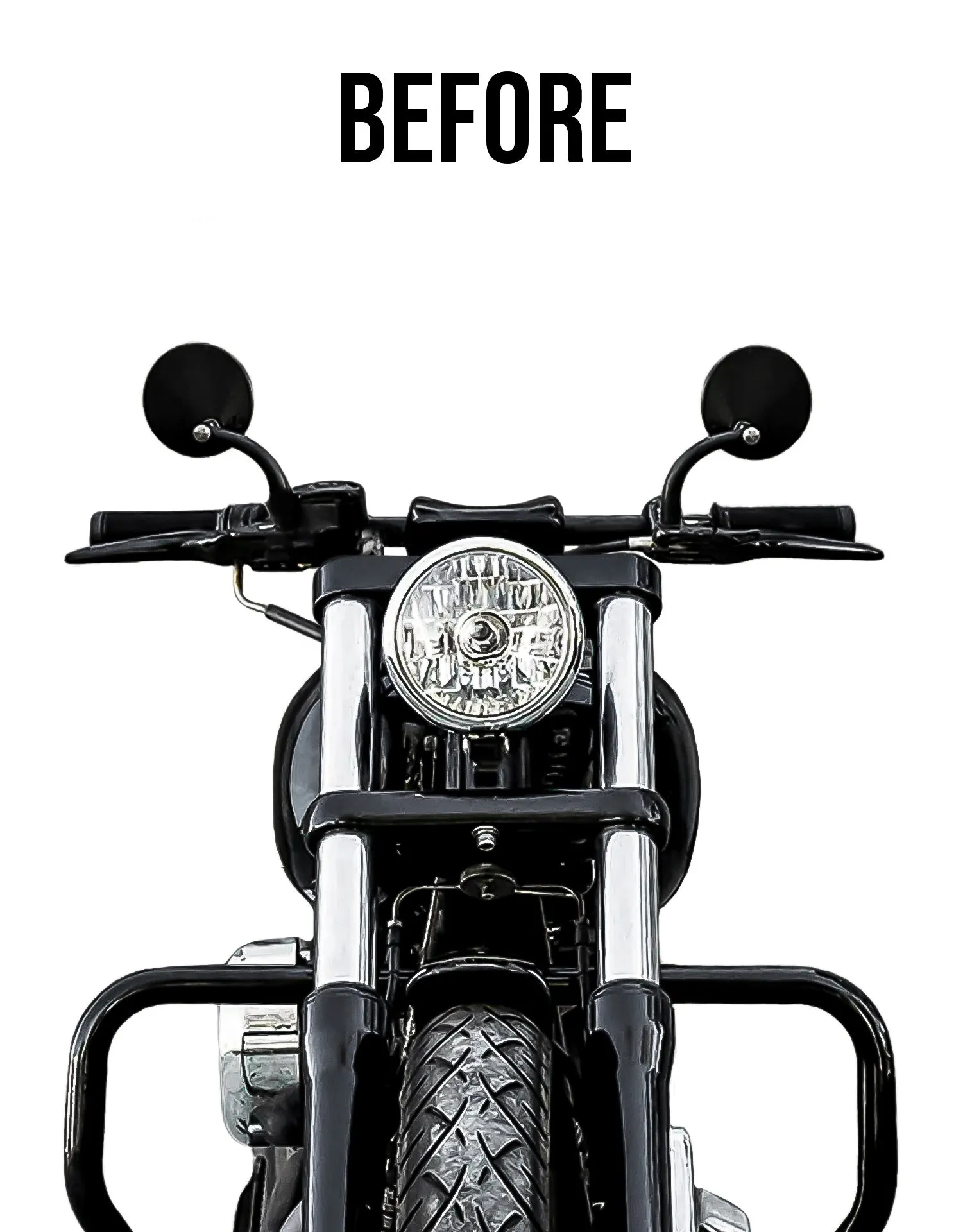 Viking Warlock 8" Pullback Handlebar Risers for Harley Dyna Super Glide Custom FXDC/I Gloss Black
