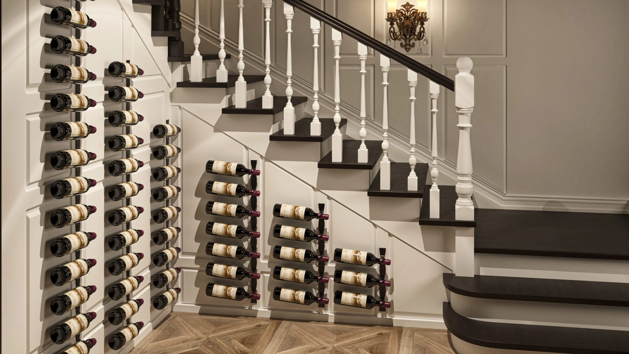 VintageView Helix Single 30 (minimalist wall mounted metal wine rack kit)