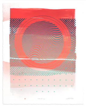 Wavelengths Sunrise PP HPM Silkscreen Print by Erik Otto