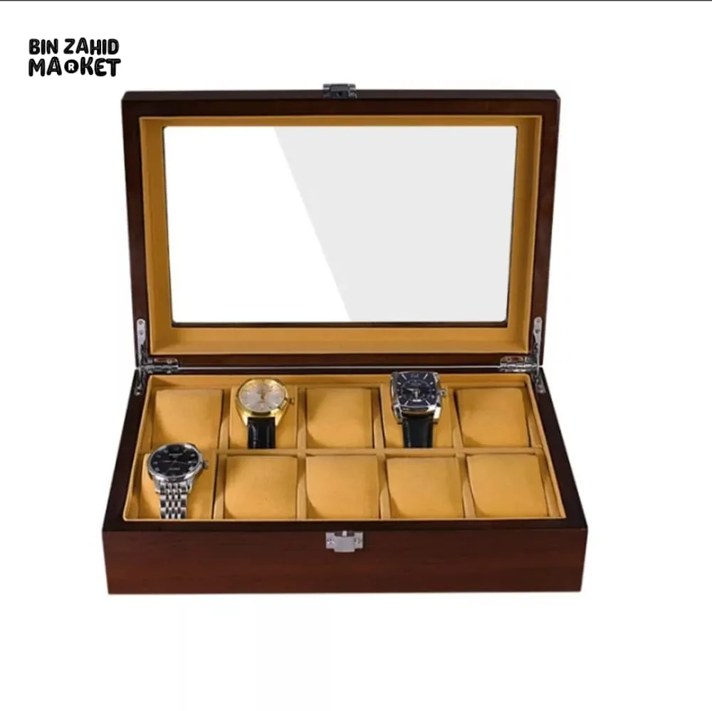 WOODEN WATCH STORAGE BOX