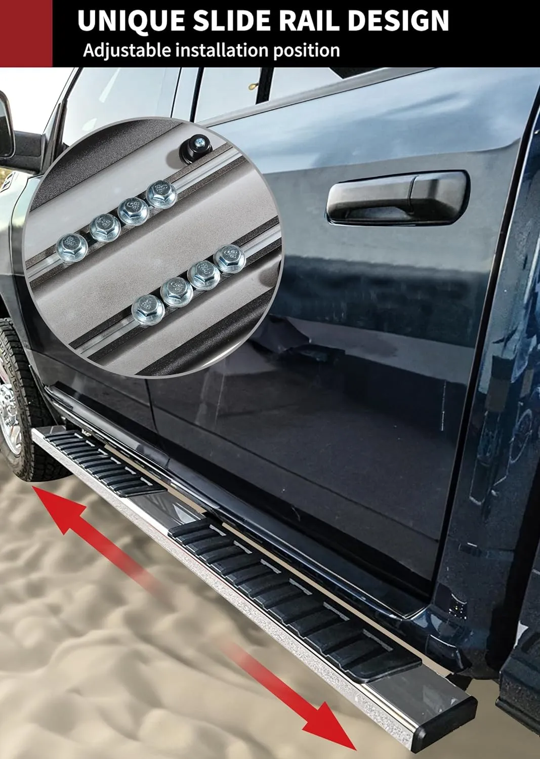 YITAMOTOR®  6 Inches Running Boards Compatible with 2005-2023 Toyota Tacoma Double/Crew Cab, Side Steps Nerf Bars